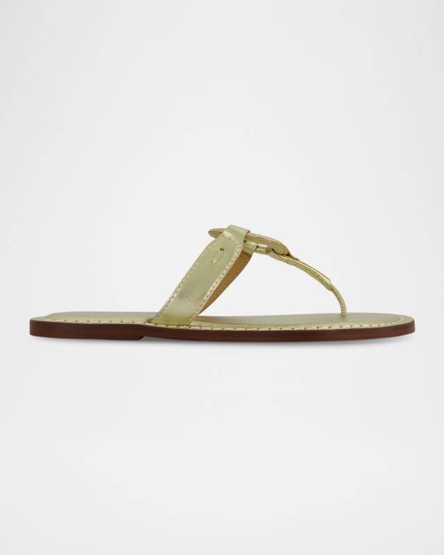 Matrix Metallic Flat Thong Sandals